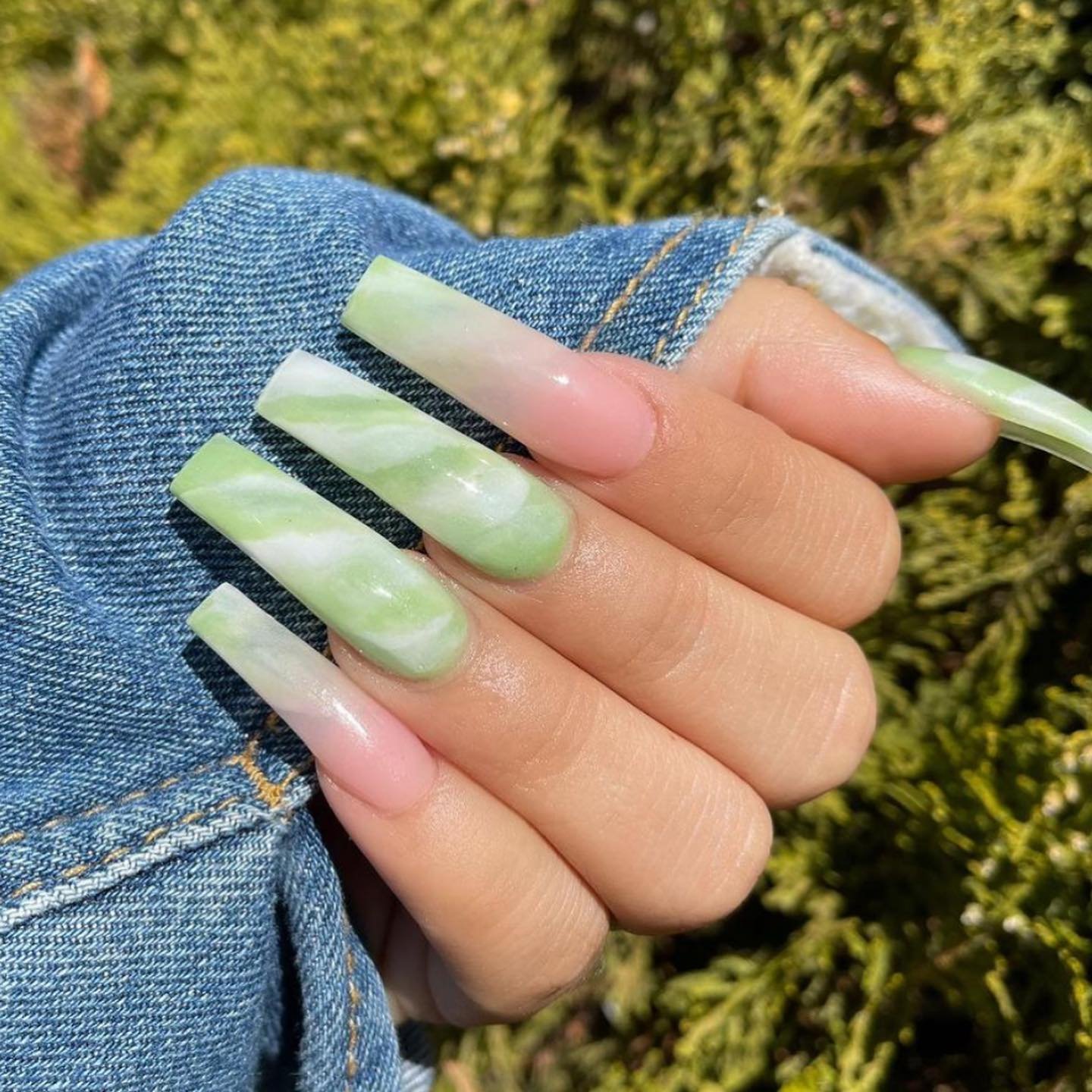 Pastel Green Ombre