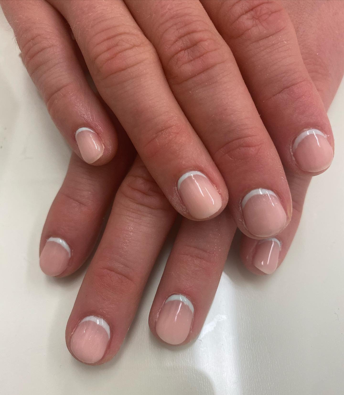 Reverse French Manicure