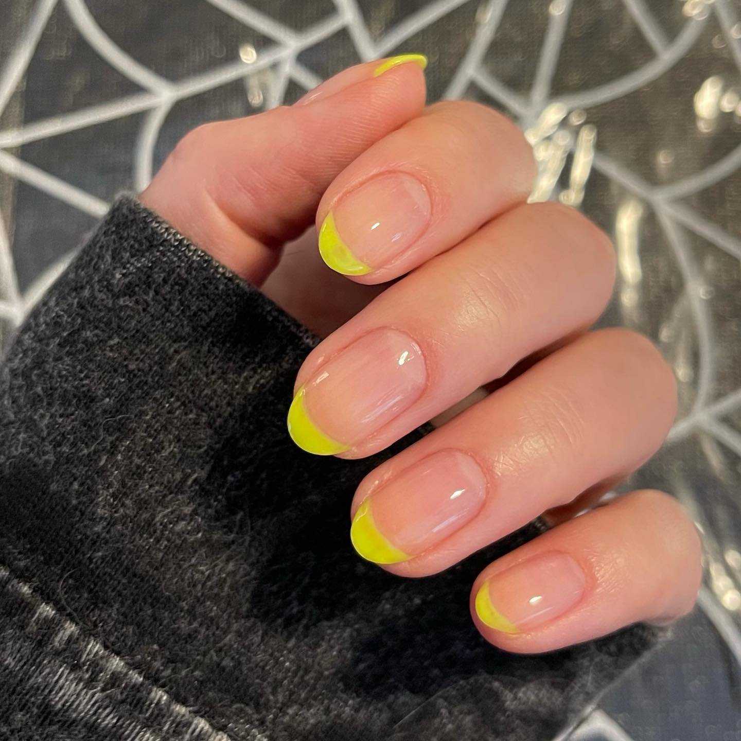 Neon Yellow and Pink nails