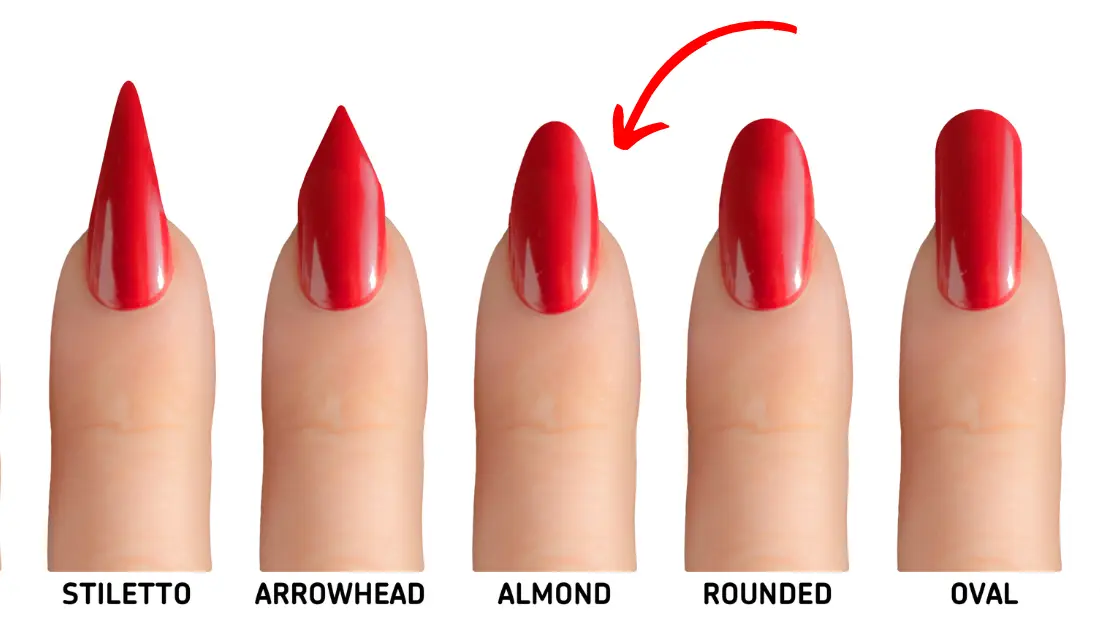 Almond shaped nails