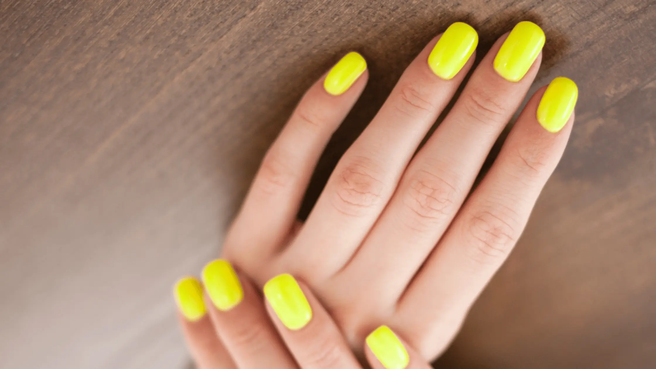 Neon Yellow Nail