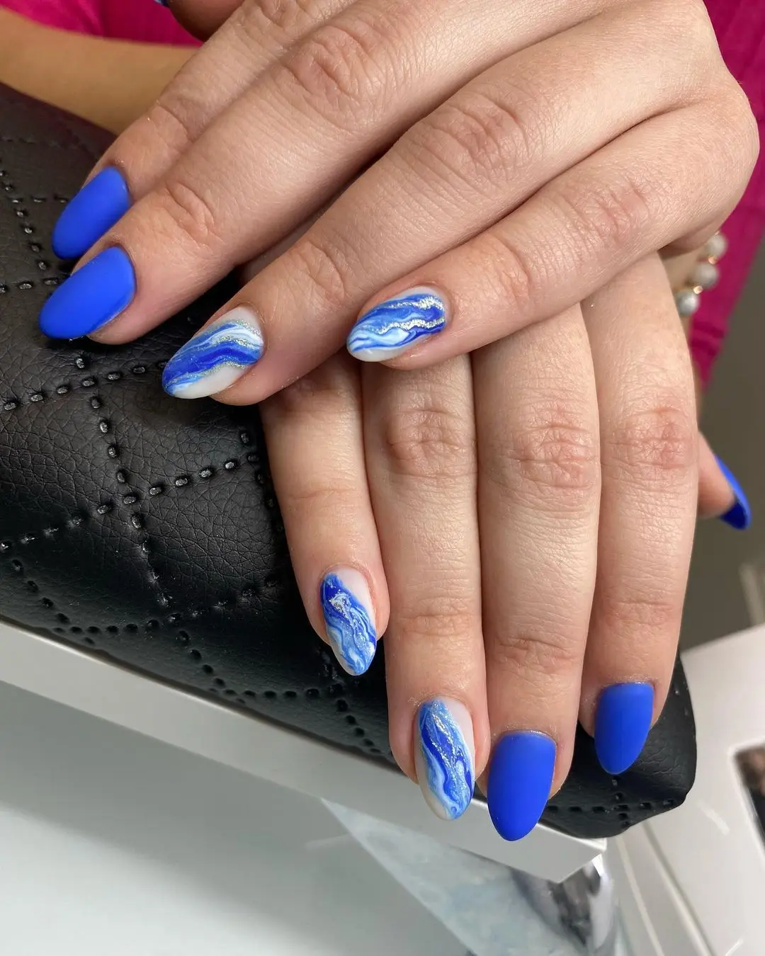 Blue Azure Nails