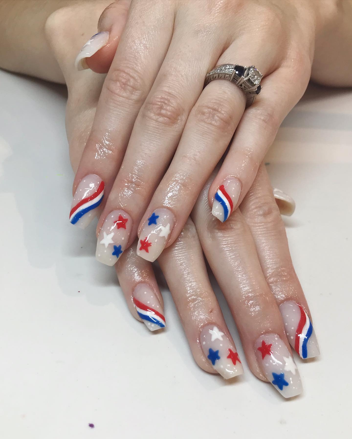 fourth of July nails